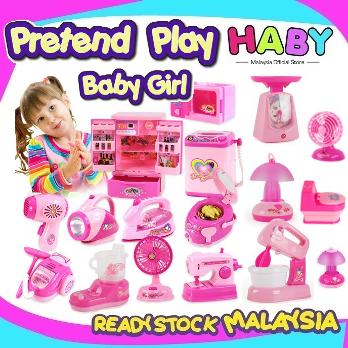 MEGA SALE HABY Pretend Play Toy Toys Set Baby Girl Kids Kitchen Color Toys