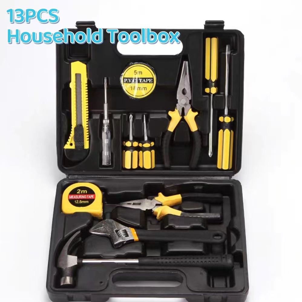 Household Hardware Hand Tools Combination Repairing Kit Tool Box Pliers ...