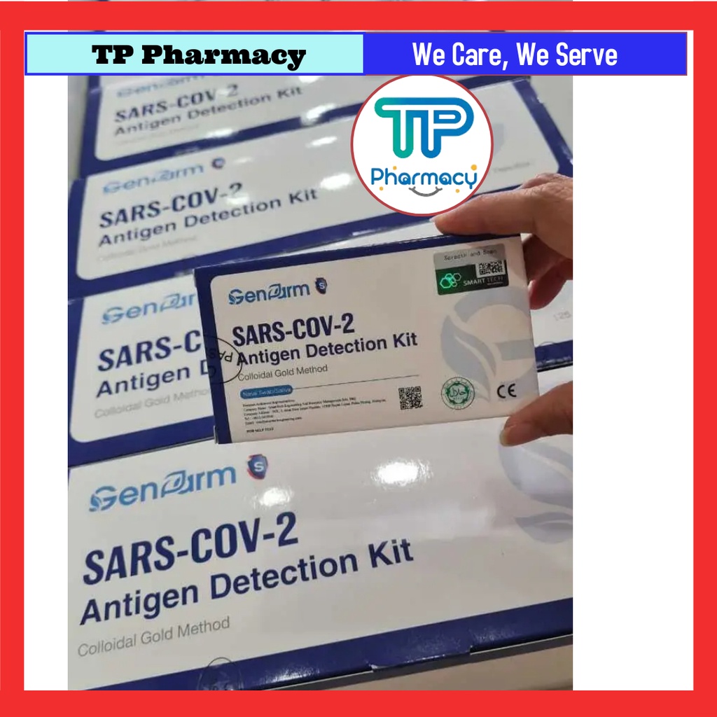 READY STOCK FAST SHIP GENFARM COVID 19 TEST KIT RTK (2 IN 1 NASAL SWAB