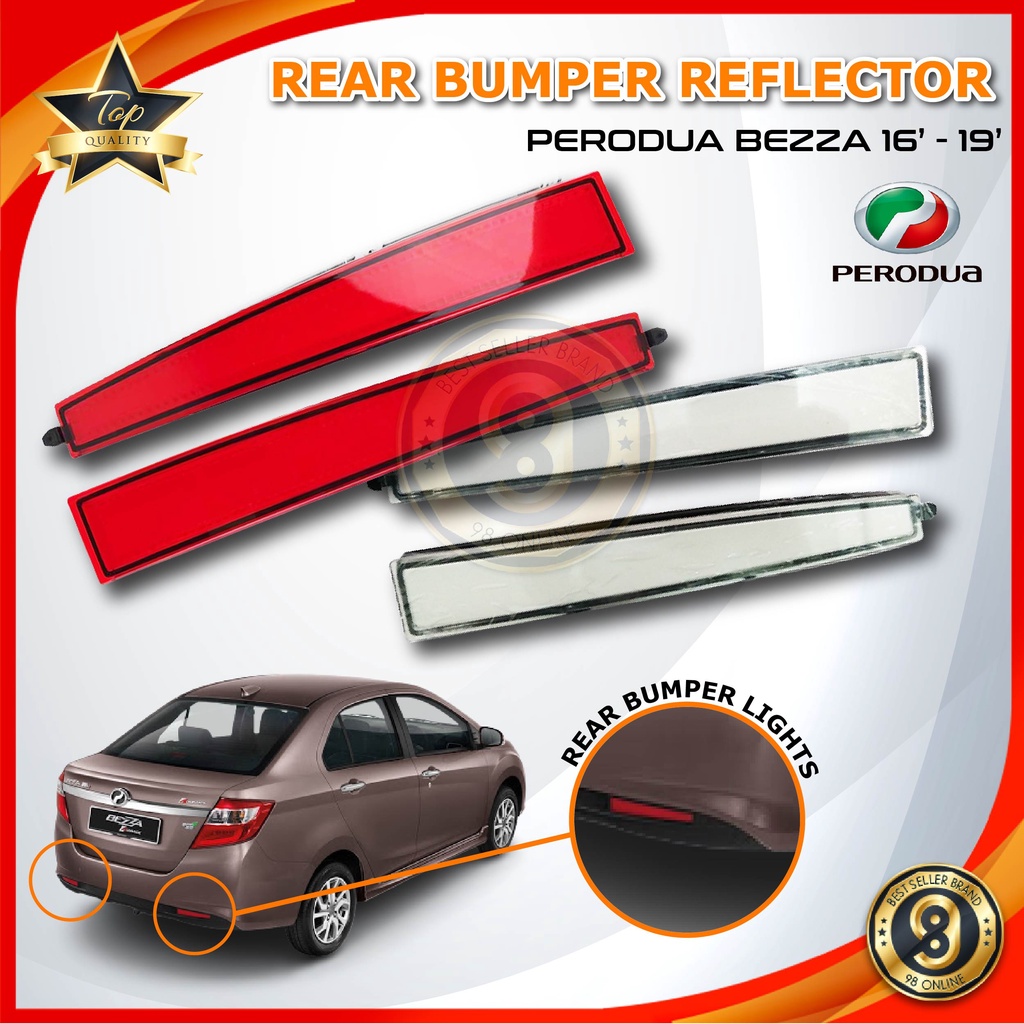 OEM Rear Bumper Reflector LED / Light Bar For [Perodua Bezza 2016 ...