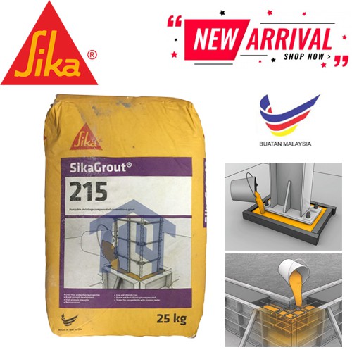 SIKA Non Shrink Grout 215 (25KG) PUMPABLE SHRINKAGE COMPENSATED ...