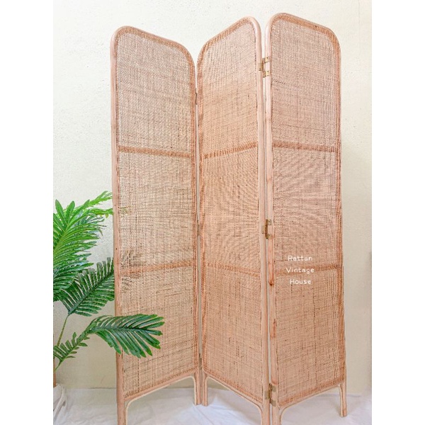(Rattanvintage) 🔥 SQUARE WEBBING Rattan Divider Room Divider Korean