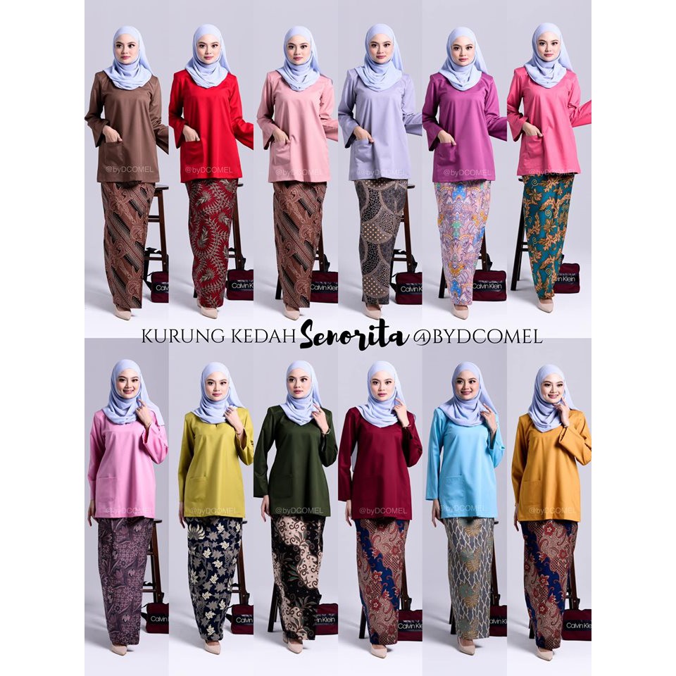 Baju Kurung Kedah Batik Senorita 1 1 10 Shopee Malaysia