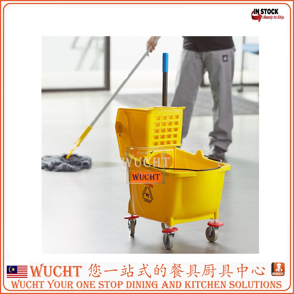 Microfiber Flat Mop Bucket with Wheels – Charging Mop Bucket with Lid —  Microfiber Wholesale
