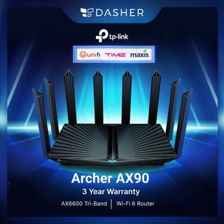 TP-LINK Archer AX90 AX6600 AX90 Dual Band WiFi 6 WIFI Router | Shopee ...