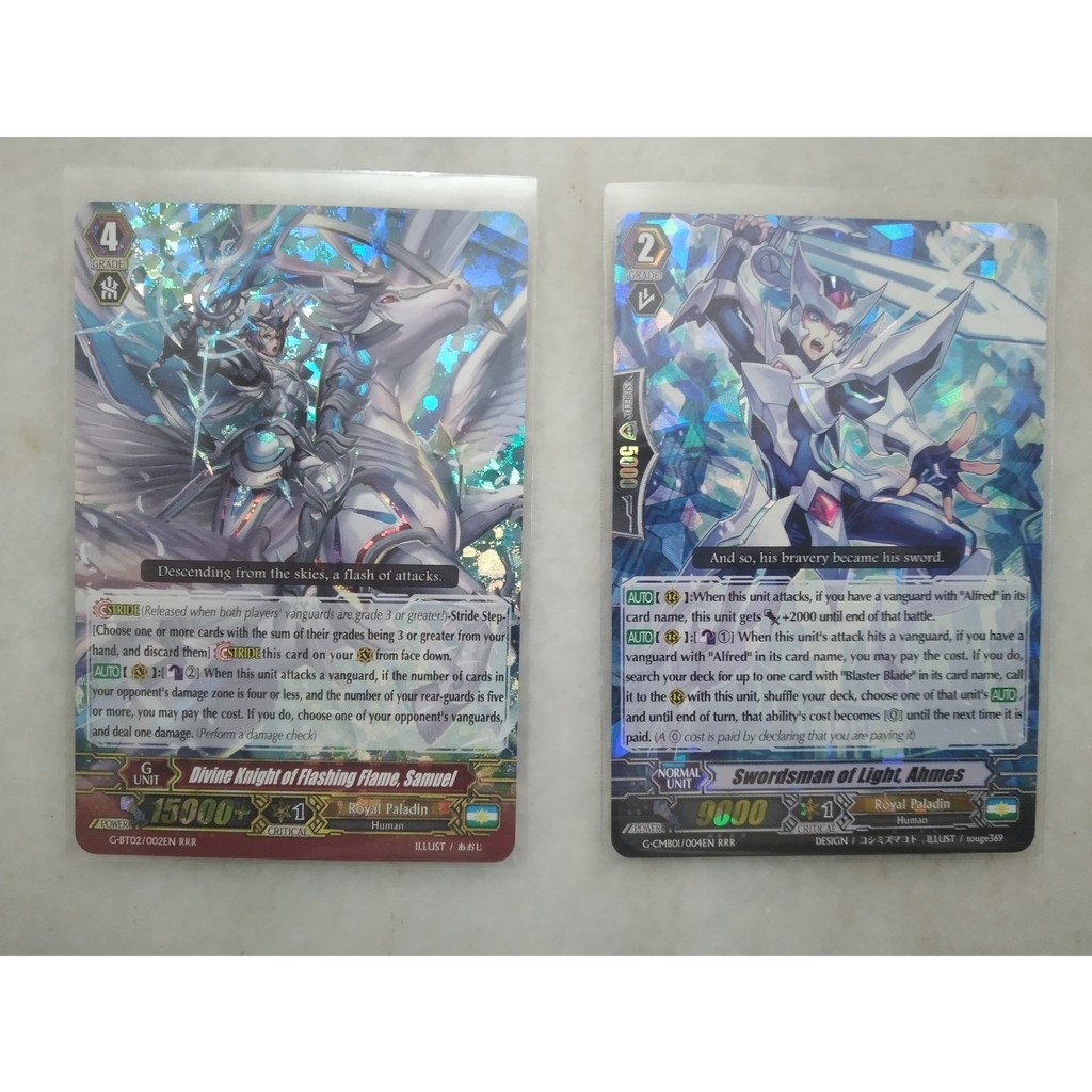 Cardfight Vanguard 2 pieces Royal Paladin Rare Cards Shopee Malaysia