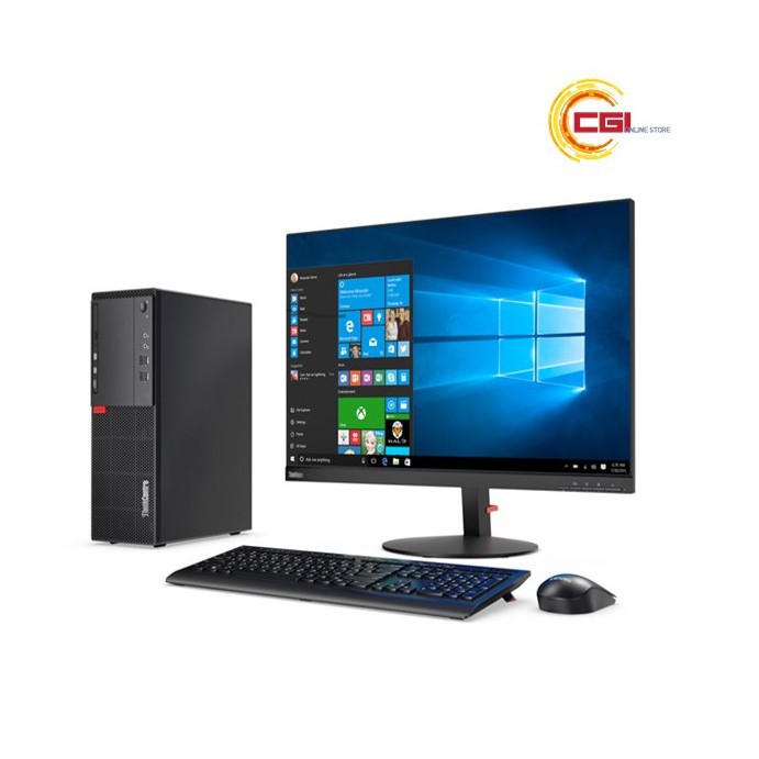 Lenovo ThinkCenter M710T Tower Desktop - 10M9S0DP00 + Lenovo 19.5