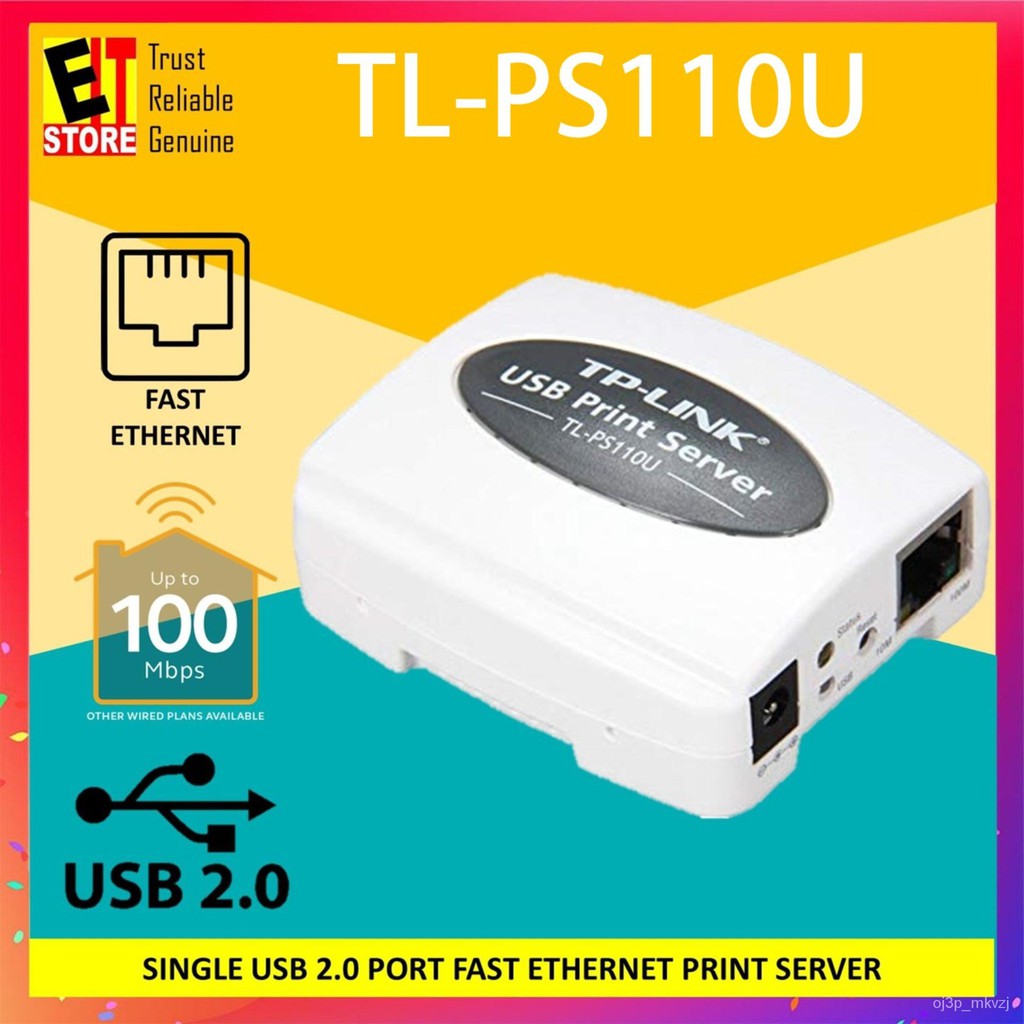 1tFg TPLINK TLPS110U SINGLE USB 2.0 PORT FAST PRINT SERVER Shopee Malaysia