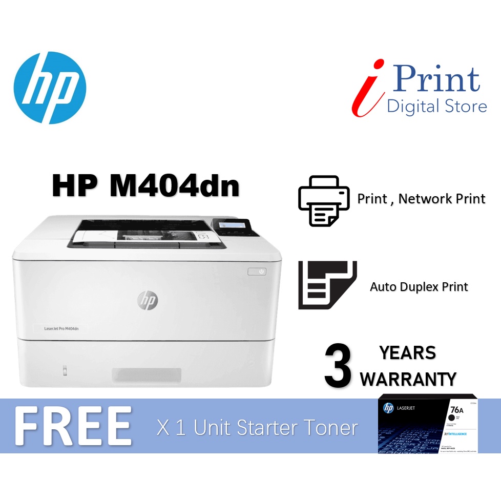 HP Laserjet Pro M404dn Printer [ NETWORK / DUPLEX PRINTING ] Shopee Malaysia