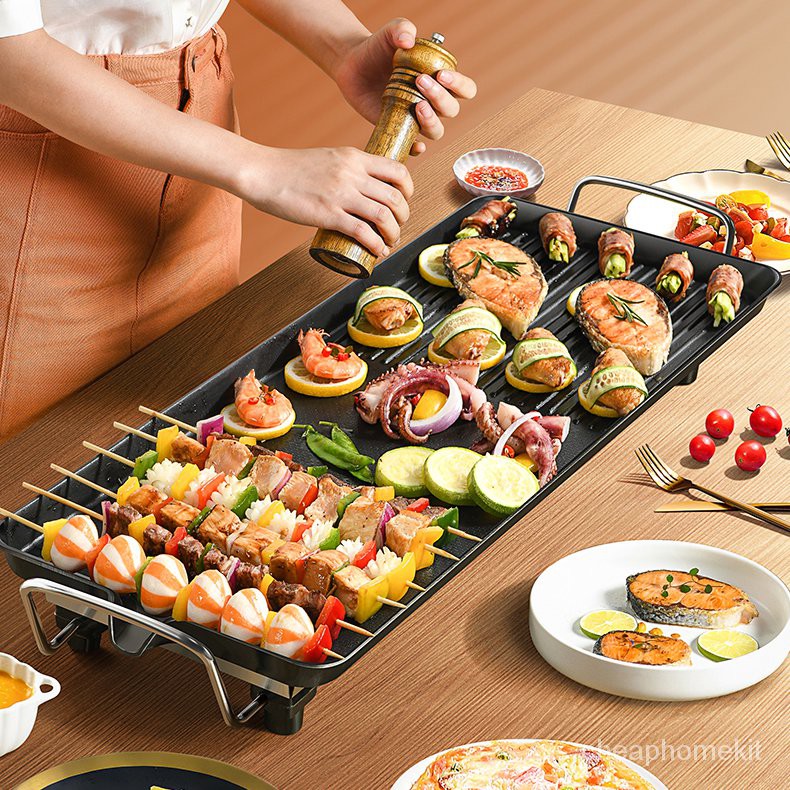 Korean Electric NonStick Coating BBQ Grill 68cm x 28cm Large Electric