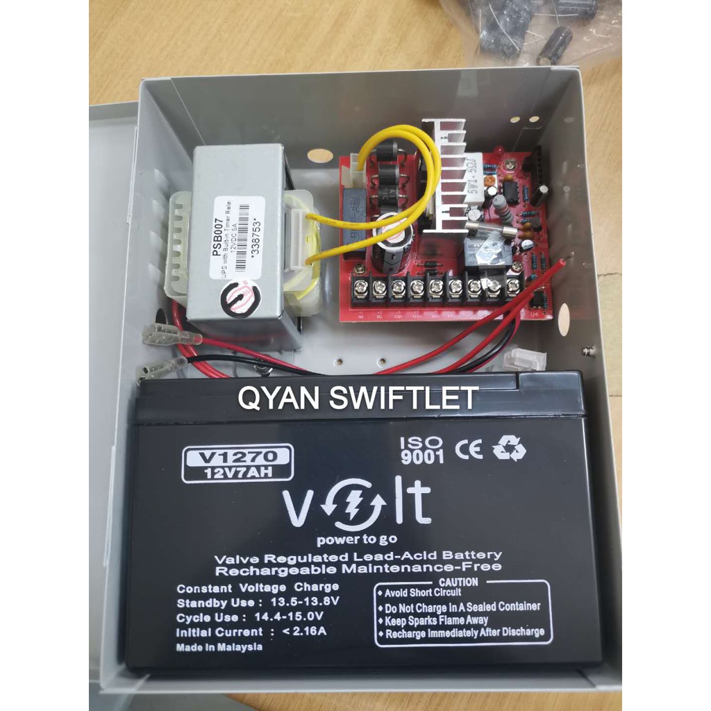 POWER SUPPLY BOX 12V 5AMP BACKUP BATTERY Shopee Malaysia