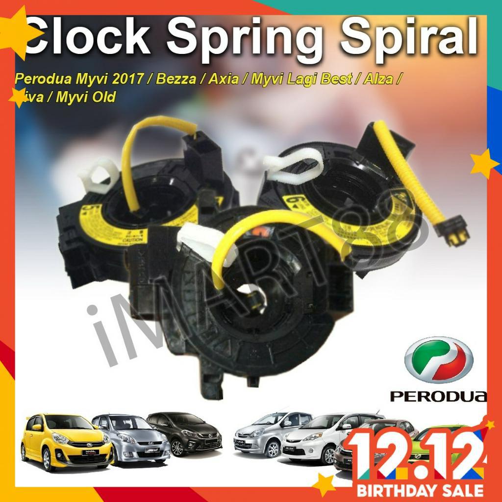 Original Perodua Clock Spring Spiral Cable Myvi Viva Alza Avanza Lagi ...