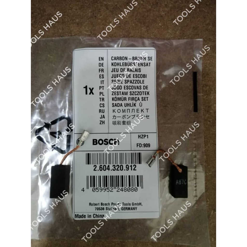 BOSCH Kohlebürsten 2604320912 - Original Ersatzteil Für Elektrowerkzeuge