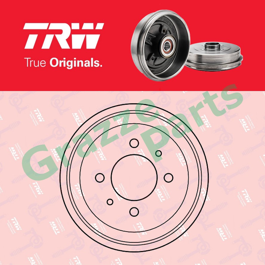 1 pc) TRW Brake Drum Rear DB4190 for Nissan Sunny B13 B14 AD