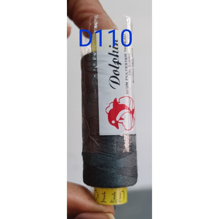 BENANG JAHIT 250M DOLPHIN BRAND (CODE : D047 - D125) / HIGH QUALITY ...