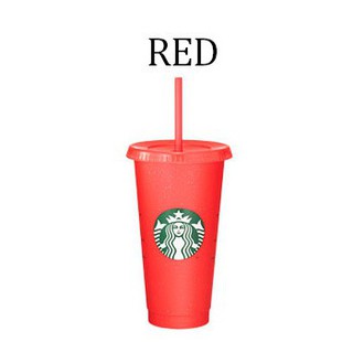 Red Glitter Plastic Reusable Cold Cup with Lid & Straw - 24 fl oz:  Nutrition: Starbucks Coffee Company