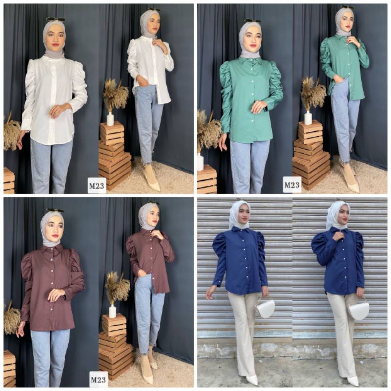 Fesyen Blouse Lengan Puff Kembali Menawan Pada 2025