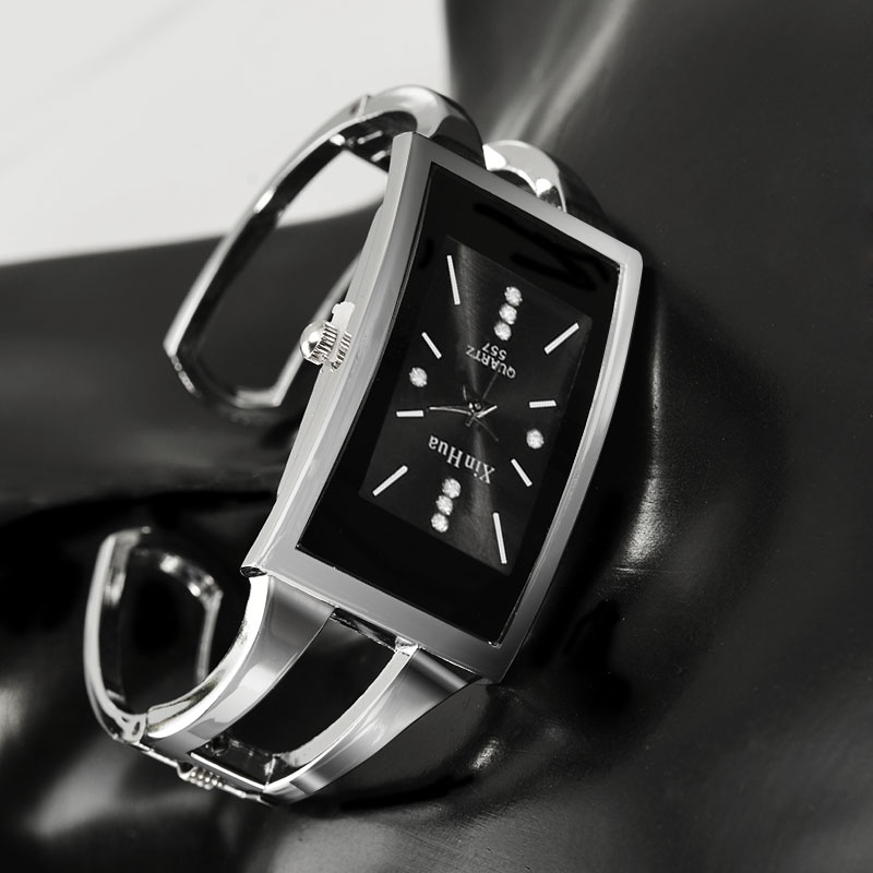 Rectangle Dial Watches Women's Bangle Watch | Shopee Malaysia