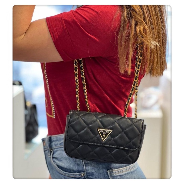 🇲🇾🔥READY STOCK MALAYSIA🔥Guess Factory Cessily Women's Quilted Crossbody