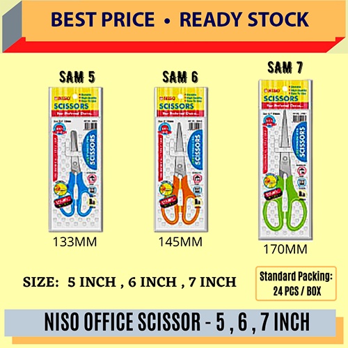 (RM2) OKADA NISO OFFICE SCISSOR SAM 5'' / OFFICE SCISSOR / 5