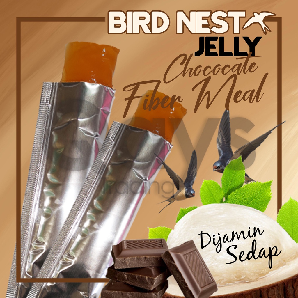 Lelong J7 Bird Nest Jelly Chocolate Fiber Meals Brand Popular & Sedap