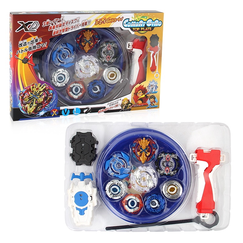 12Pcs Beyblade Burst Spinning Tops launcher Gyro Toy Set Battle Gyro ...