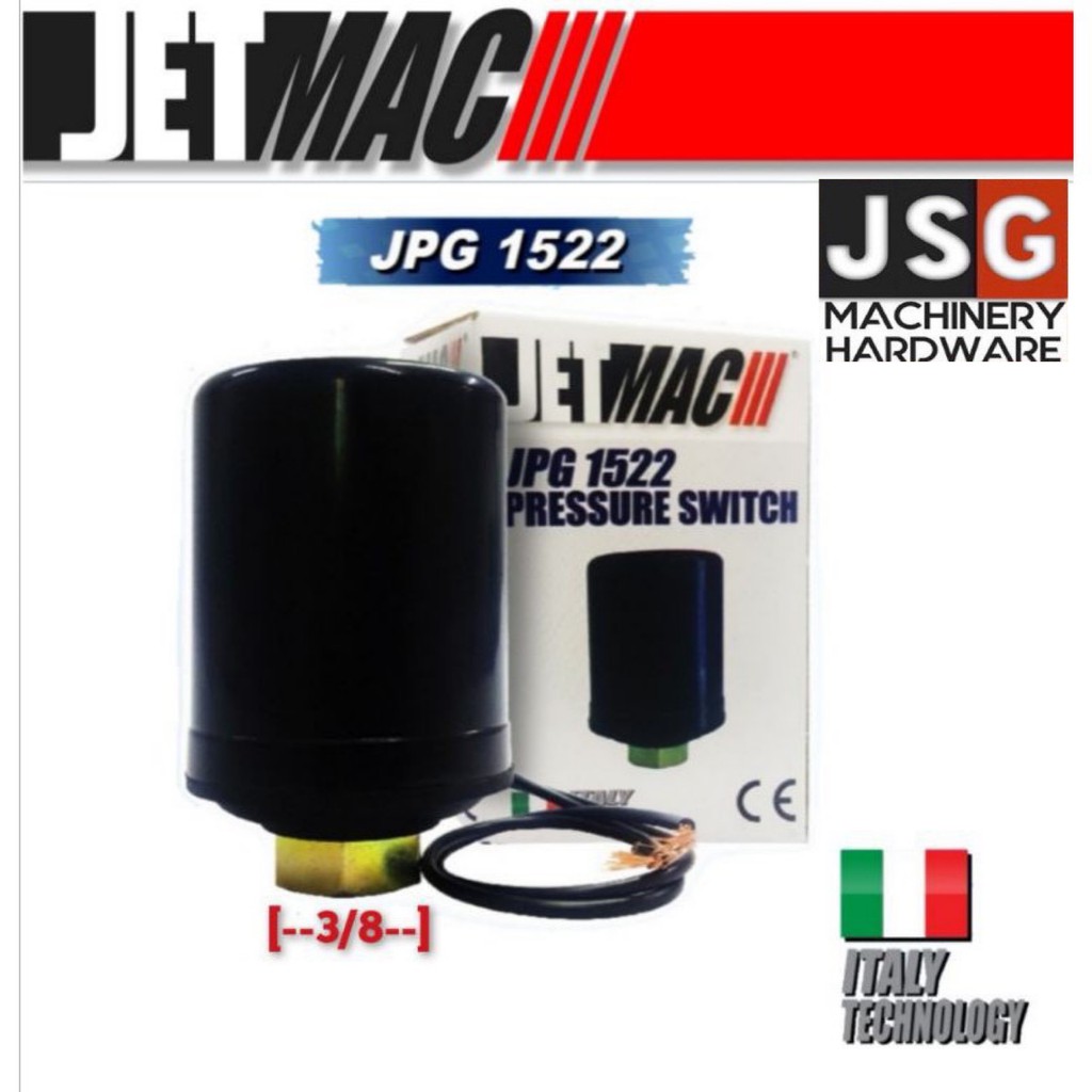JETMAC JPG1522 /JPG3534C AUTO WATER PUMP PRESSURE SWITCH 3/8"F Shopee