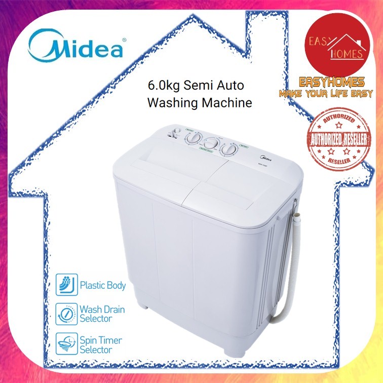 Midea MSW-6008P 6KG Semi Auto Washing Machine | Shopee Malaysia