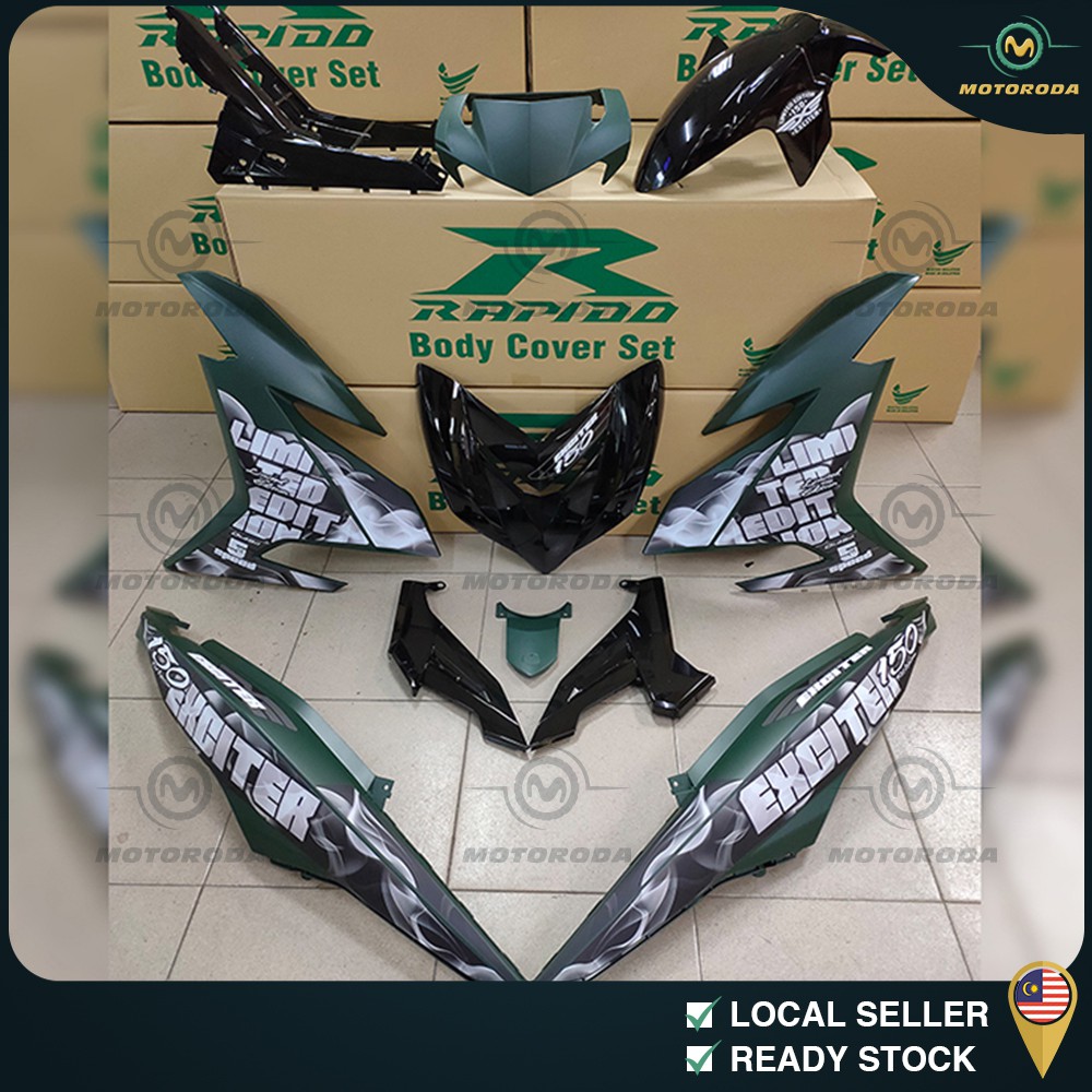 Rapido Cover Set Assembly Y Zr V V Exciter Limited Edition Sticker Tanam Shopee Malaysia