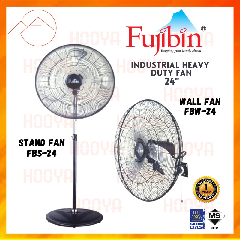 FUJIBIN 24'' Industrial Heavy Duty Stand Fan ( FBS-24) / Wall Fan ( FBW ...