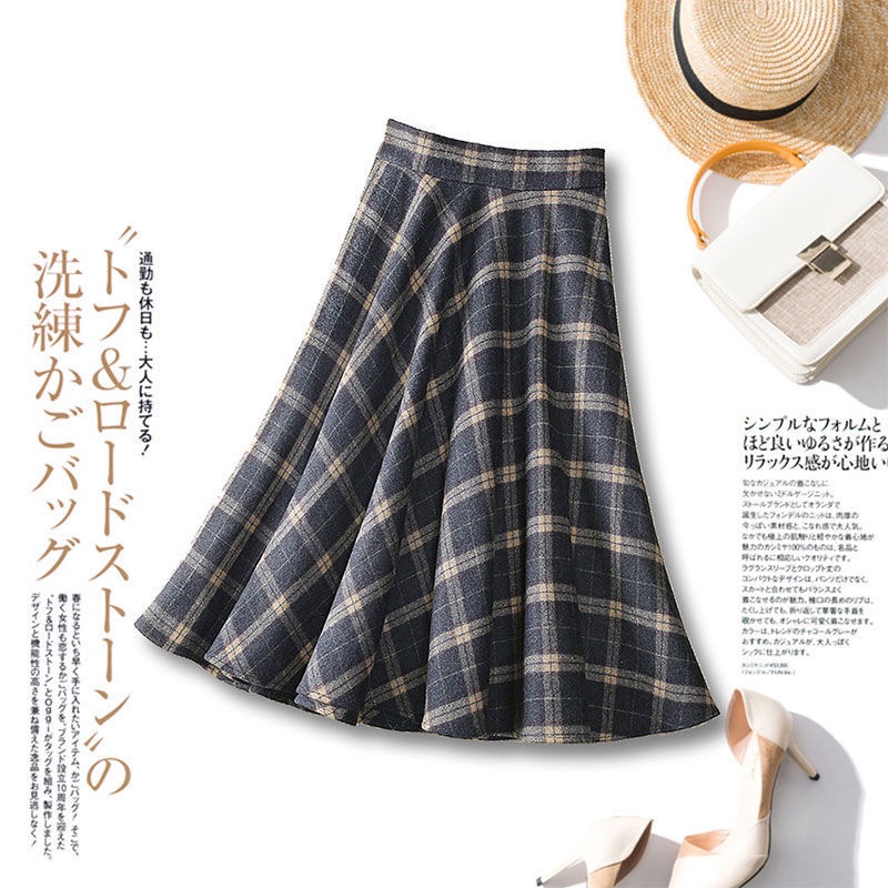 Long plaid skirt on sale 4xl