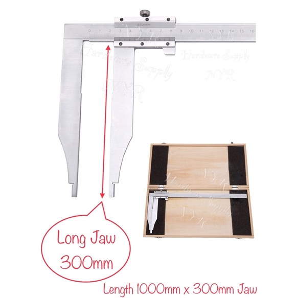 Long Jaw Caliper 1000mm x 300mm Jaw Vernier Caliper PRE ORDER | Shopee ...