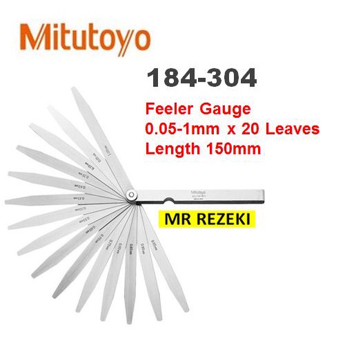 Mitutoyo 184-304S Thickness Feeler Gauge MADE IN JAPAN MITUTOYO ...