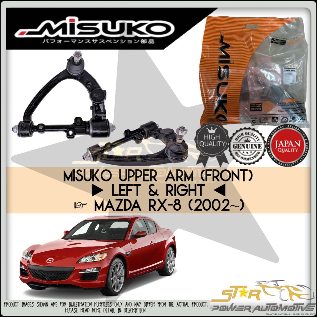 MISUKO Mazda RX8 RX8 (2002) Premium Upper Control Suspension Arm Set