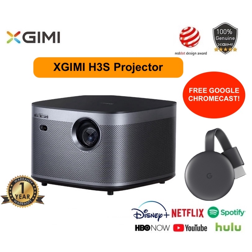 XGIMI H3S Home 4K Projector Native 1080p 2200 ANSI Lumens MTK9669