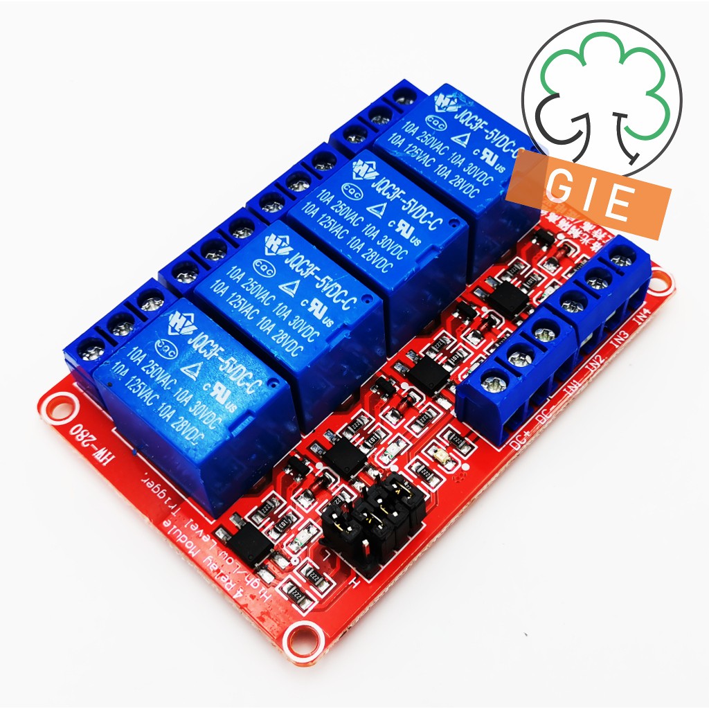 Quad Relay Module With Optocoupler Isolation 5V Arduino Shopee Malaysia