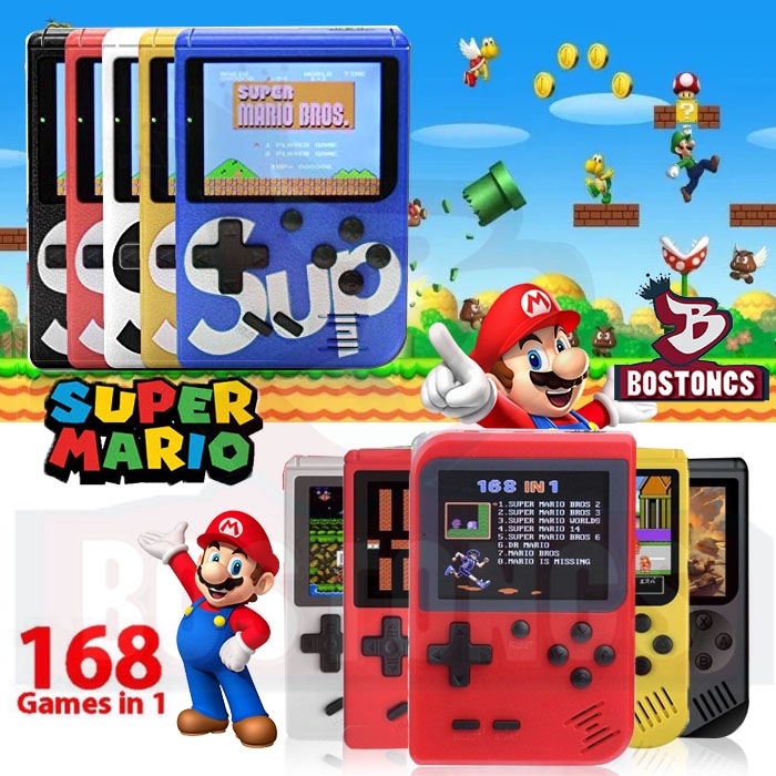168 Portable Game Console Super Mario Classic Retro 2.8 Inch LCD 8 Bit
