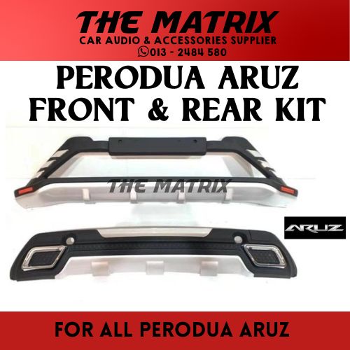 Perodua Aruz Front & Rear Bumper Kit Silver | Bodykit Aruz | Bumper