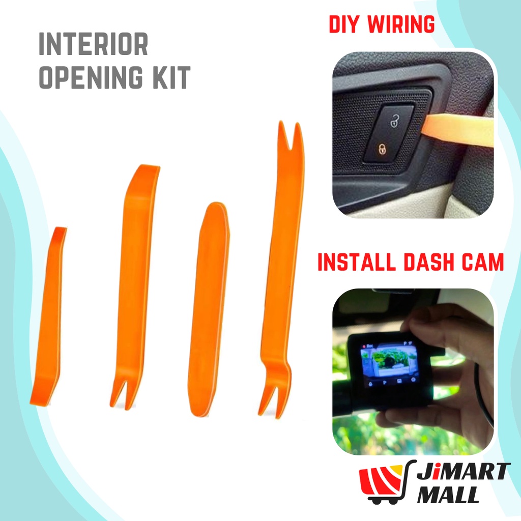 CAR DOOR DASHBOARD OPENING KIT SET Removal Tools Opener Plastic Trim ...