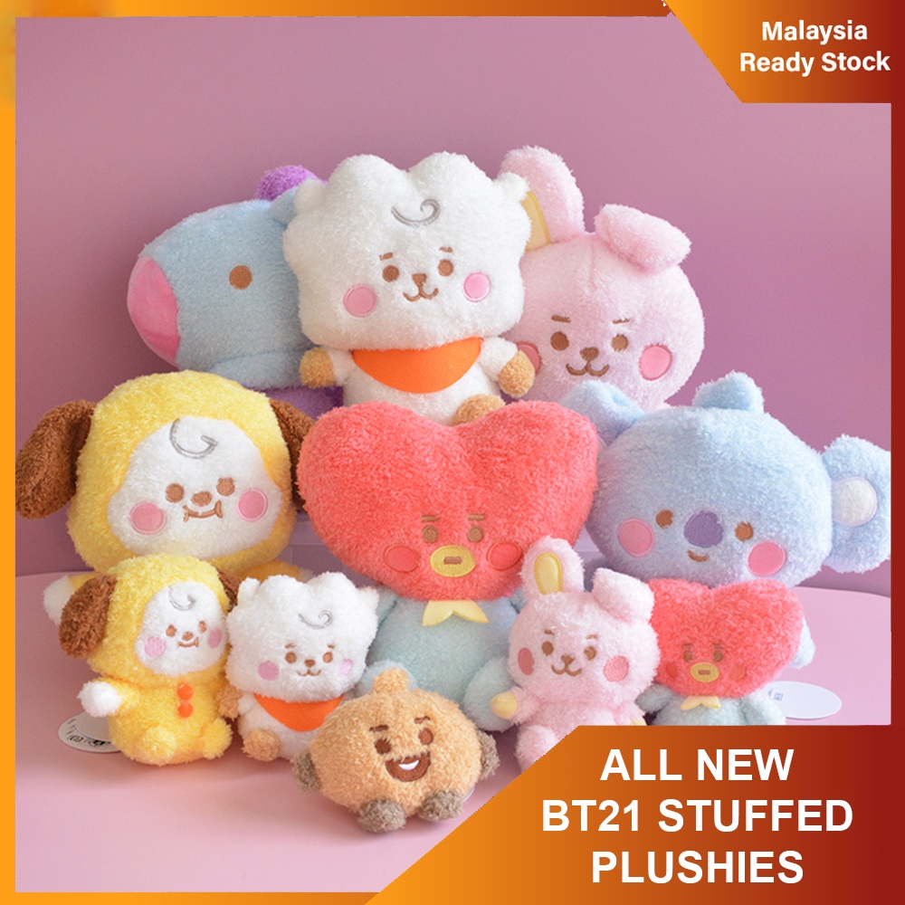 [NEW ARRIVAL] Bt21 Baby Flat Fur Plush Doll / Korean KPOP Bt21 Flat ...