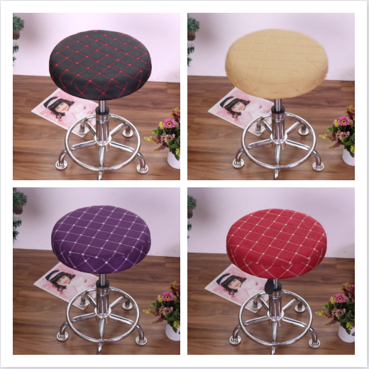Round Stool Cover Bar Stool Cover Round Stool Seat Cover Beauty Salon
