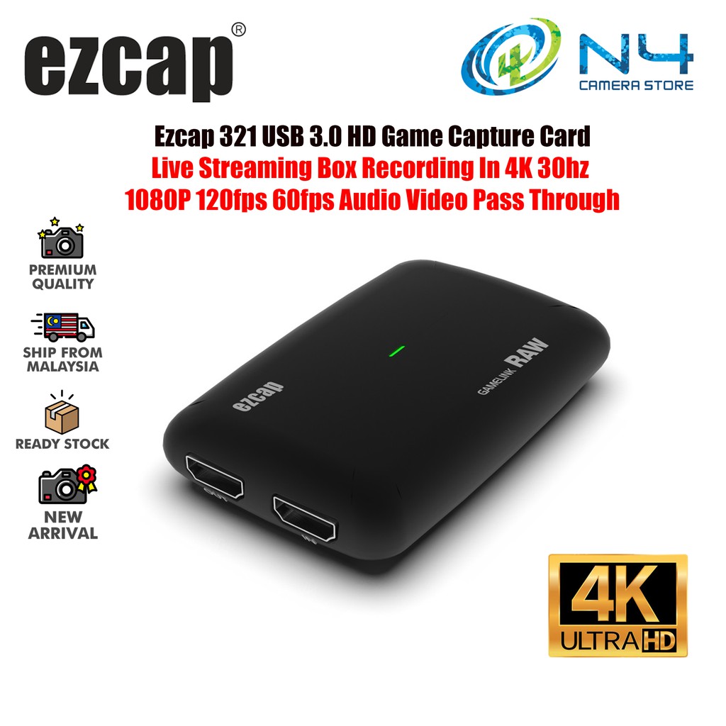 Ezcap 321 301 USB 3.0 HD Game Capture Card Live Streaming Box Recording ...