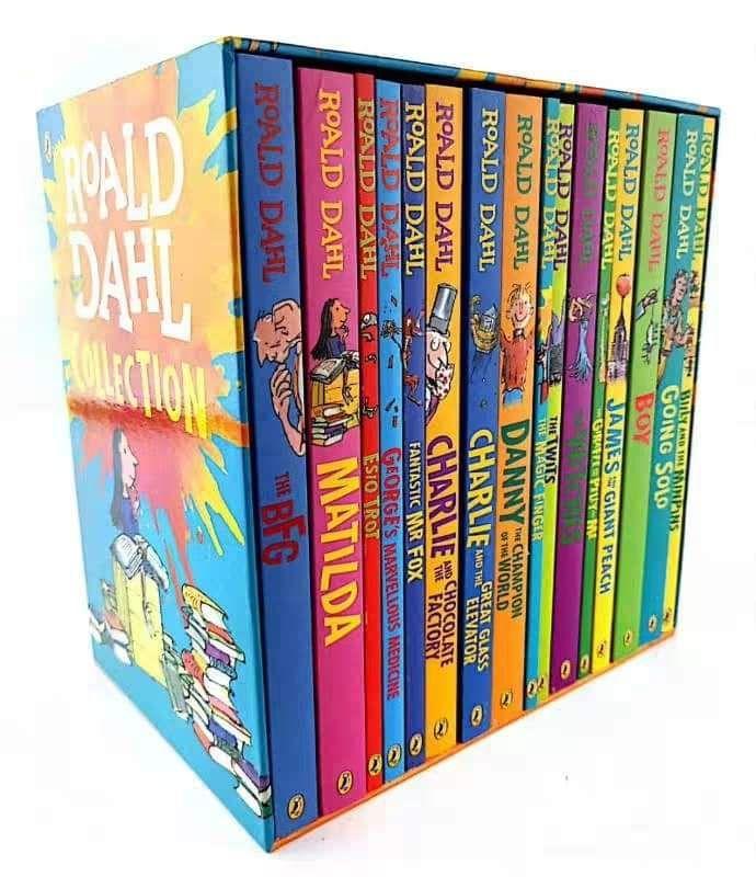 UK ROALD DAHL COLLECTION BOX SET 16 BOOKS | Shopee Malaysia