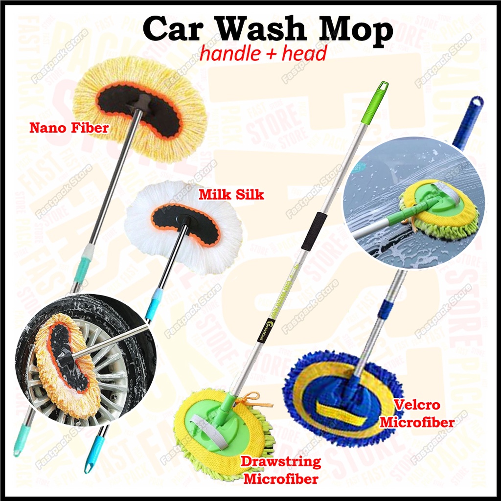 Car Wash Mop DIY Car Wash Microfiber Mop Microfibre Mop Nano Fiber Milk