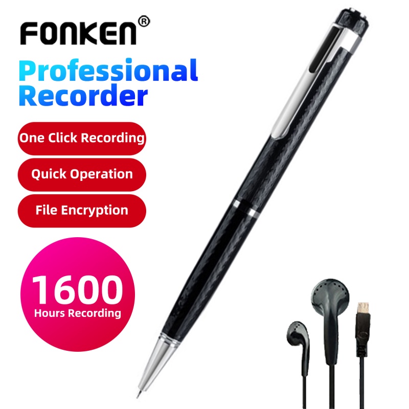 Fonken Professional Recording Pen 32GB 64G 128G Portable Voice Recorder