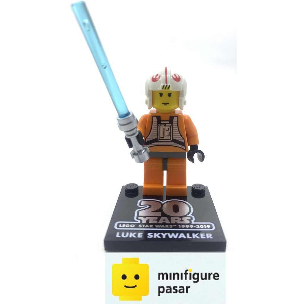 sw1024 Lego Star Wars 75258 Luke Skywalker 20th Anniversary Torso Minifigure New Shopee Malaysia