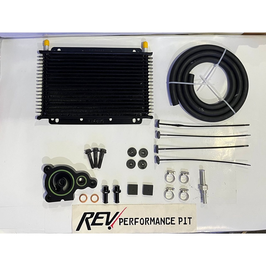 18 Rows CVT oil cooler kit including cooler adapter for Honda Civic FC