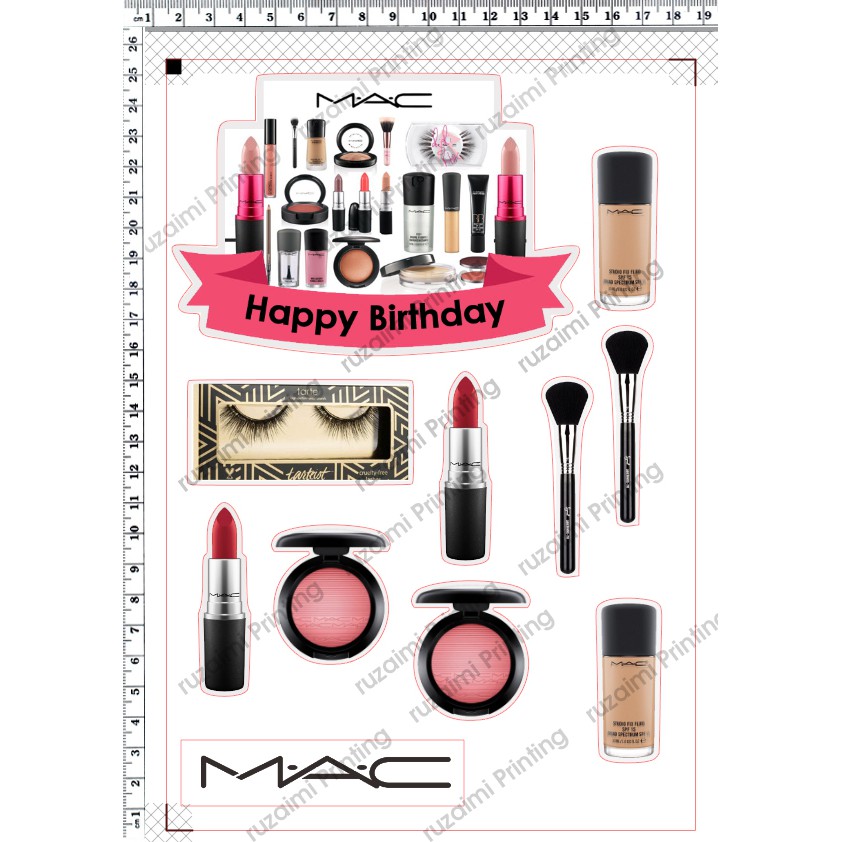 Mac Makeup Cake Toppers Saubhaya Makeup