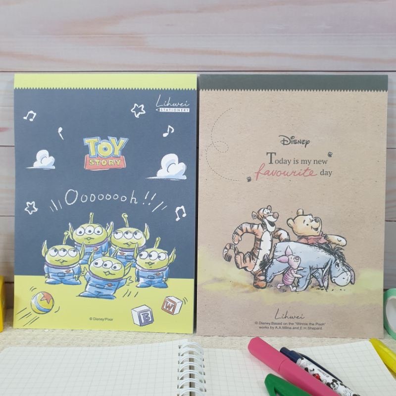 Disney Flip-Up Blank Notepad 25k Three-Eyed Monster Note Pooh Paper Toy ...
