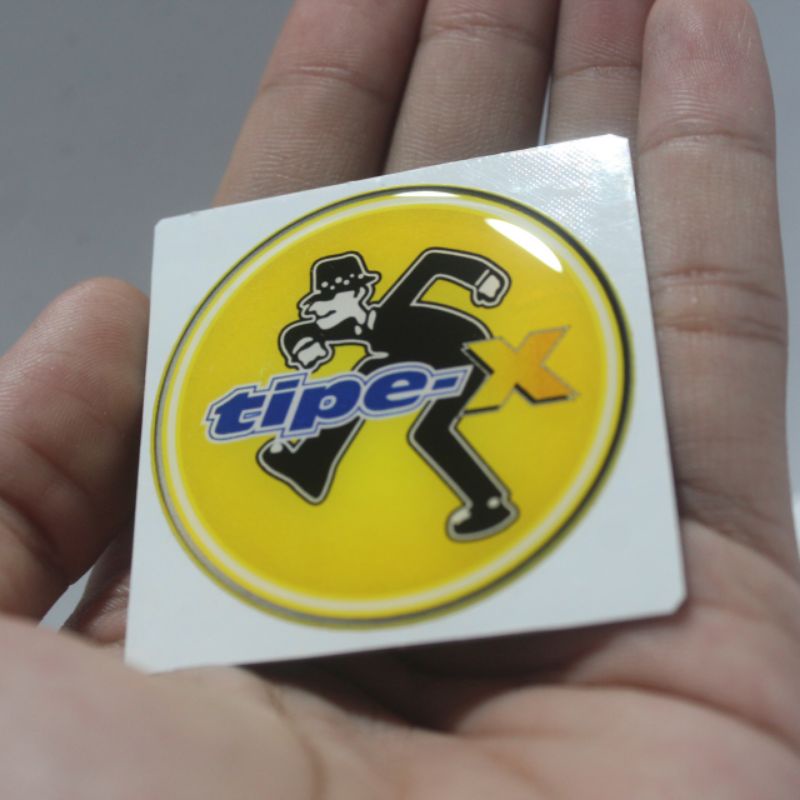 Flexible resin embossed sticker Emblem with Type-X logo | Shopee Malaysia